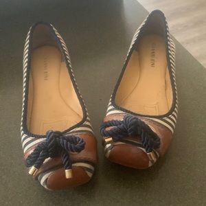 COPY - Gianni Bini flats navy striped size 8 wore once